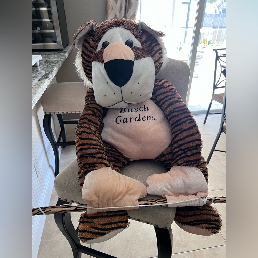 Busch Gardens Tiger Plush-Lifesized